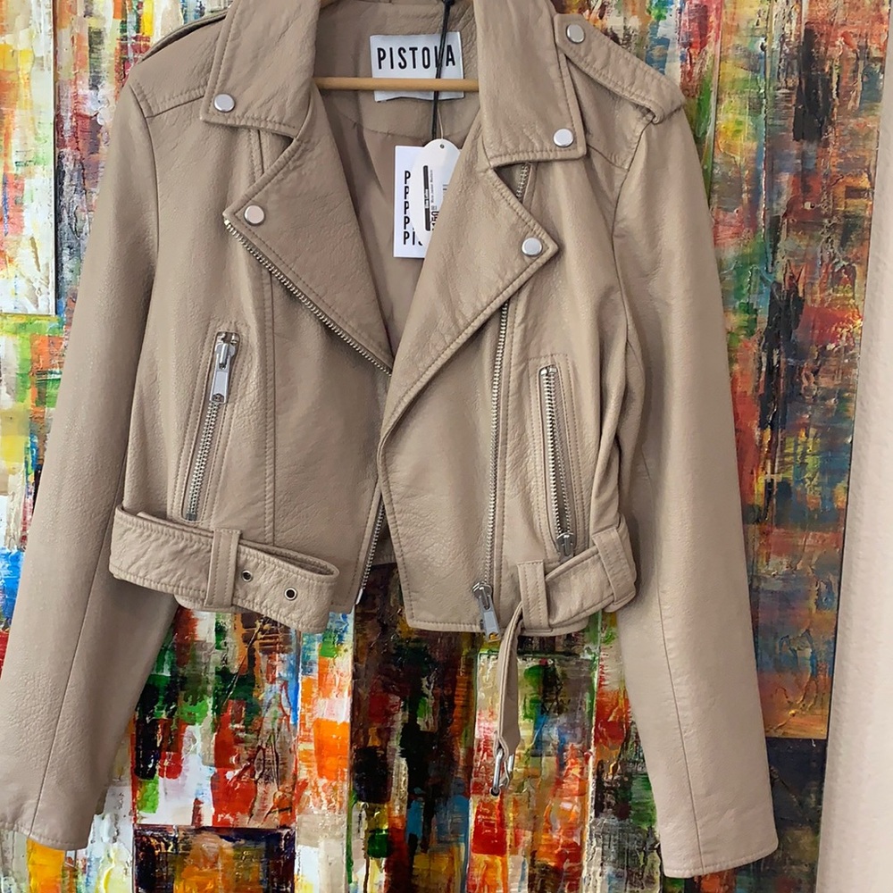 Faux leather jacket